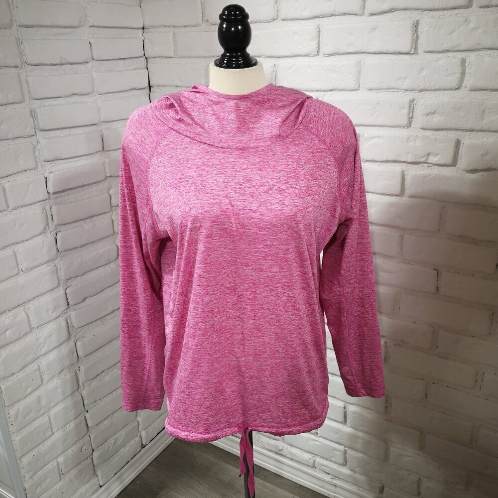 Joe Fresh Active Ladies Size XL Hot Pink Straight Fit Scuba Hoodie